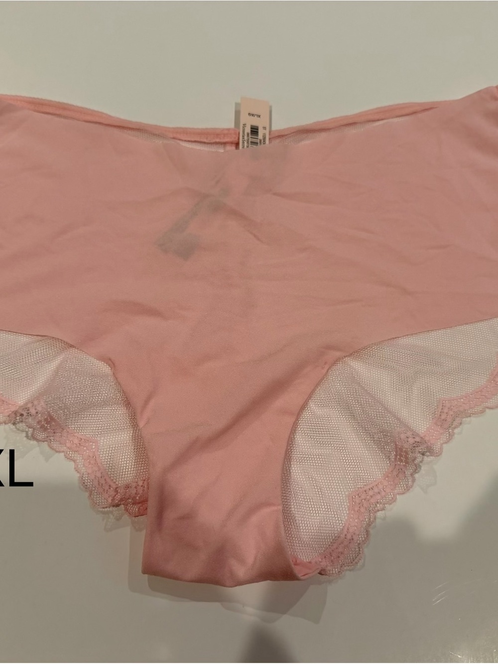 Victoria's Secret Light Pink Lace-Trim Hipster Panty